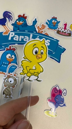 Imagem do Arquivo Digital Topo Topper De Bolo Aniversário Galinha Pintadinha