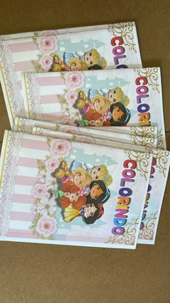 Livrinho Princesas disney Cut para colorir - Arquivos Kel