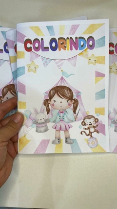 Imagem do Livrinho Circo Rosa Para pintar