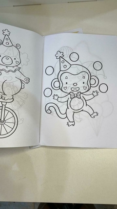Livrinho Circo Rosa Para pintar na internet