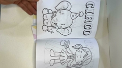 Livrinho Circo Rosa Para pintar - Arquivos Kel