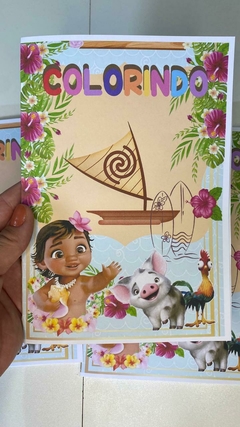 Livrinho Moana baby para colorir - loja online