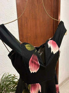 VESTIDO AZUL CON FLORES - comprar en línea
