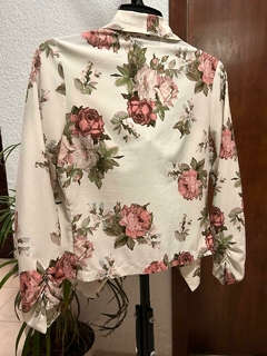 SACO BEIGE CON FLORES - comprar en línea