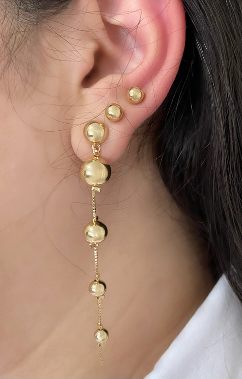 Brinco Esferas Corrente