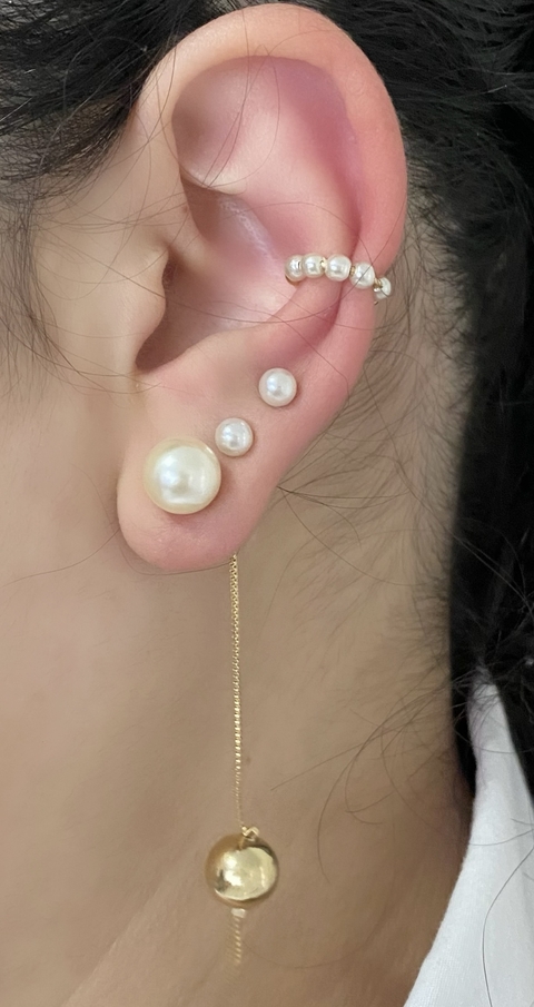 Brinco Pérola com Esfera