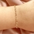 Pulseira elos corações maior - Aruna Semijoias
