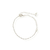 Pulseira zircônia navete prata