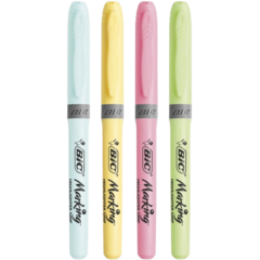 CANETA MARCADOR DE TEXTO MARKING 4 CORES PASTEL 970913 BIC