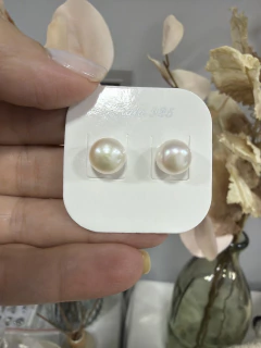 AROS PERLAS DE PLATA 8mm