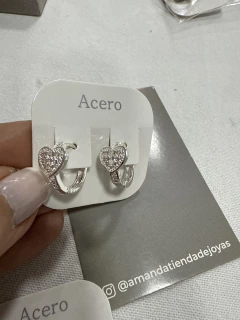 AROS CORAZON BRILLANTE - comprar online