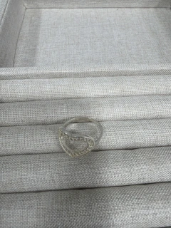 ANILLO DE PLATA CORAZON BRILLANTE - tienda online