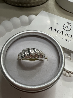 ANILLO SOGA PLATEADO - comprar online