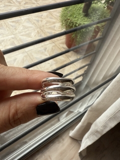ANILLO TRIPLE PLATEADO - comprar online
