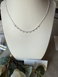 COLLAR CORAZONES CON CUBICS - comprar online