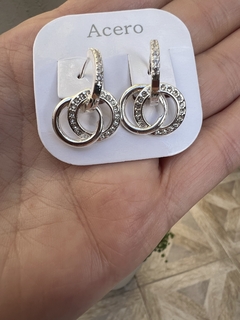 Aros Ayelen de Acero blanco