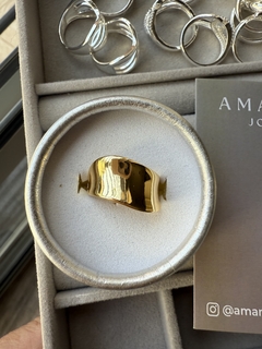 ANILLO BIANCA DORADO - Amanda Joyas