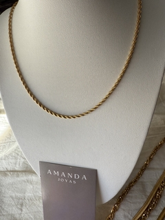 COLLAR SOGA DORADO - comprar online
