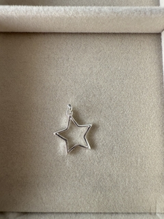 DIJE ESTRELLA DE PLATA 2 CM - comprar online