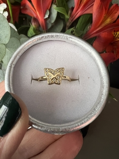 ANILLO MARIPOSA DORADO
