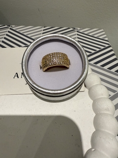 ANILLO SHINE ANCHO DORADO - comprar online
