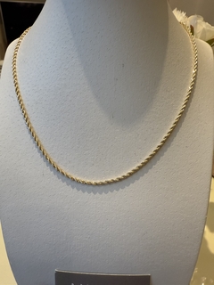 COLLAR UNISEX SOGA 50 CM. - Amanda Joyas