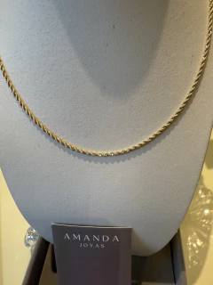 COLLAR SOGA ENCHAPADO EN ORO en internet