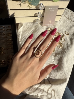 ANILLO MÁXIMA ENCHAPADO - Amanda Joyas