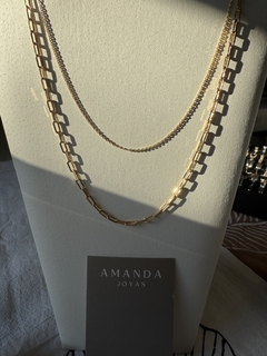 COLLAR UNISEX GOLD - Amanda Joyas