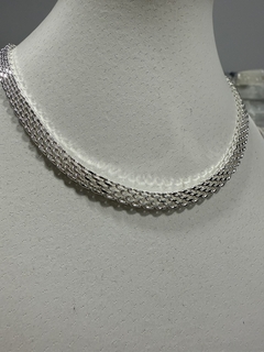 COLLAR JULIETA PLATEADO - tienda online