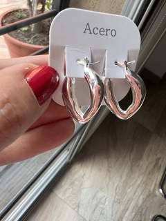 AROS AITANA PLATEADOS - comprar online