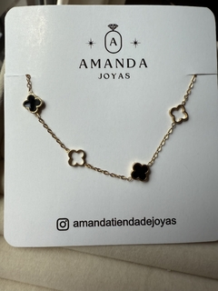 PULSERA FLOR NEGRA