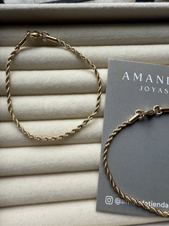 PULSERA SOGA DORADA - comprar online