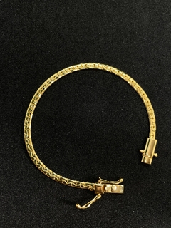 PULSEIRA CADEADO ESTAMPADA 3,5mm FECHO DUPLO