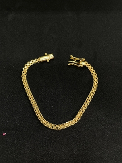 PULSEIRA CADEADO DUPLO 3MM