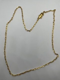 CORRENTE CADEADO ALONGADO 3MM - Zuk Joias