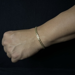 PULSEIRA CADEADO DUPLO 4,8mm - Zuk Joias