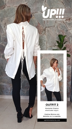 Camisa cinta en espalda