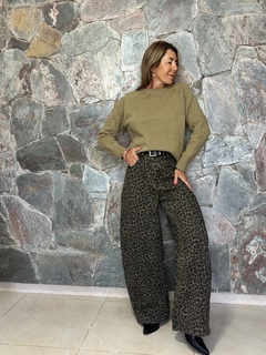 Sweater tejido importado flores en hombro - comprar online