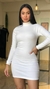 Vestido gola alta ribana - comprar online