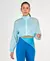 JAQUETA CROPPED REGULAGENS ALTO GIRO AZUL CALMO M - comprar online