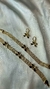 Brinco + pulseira laços