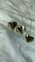 Conjunto Brinco + Colar chapa trabalhada