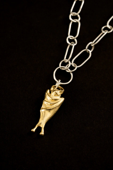 Cadena de Plata con Murciélago