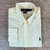 Camisa Manga Longa Linho Polo Ralph Lauren Logo Azul Marinho - Amarelo na internet
