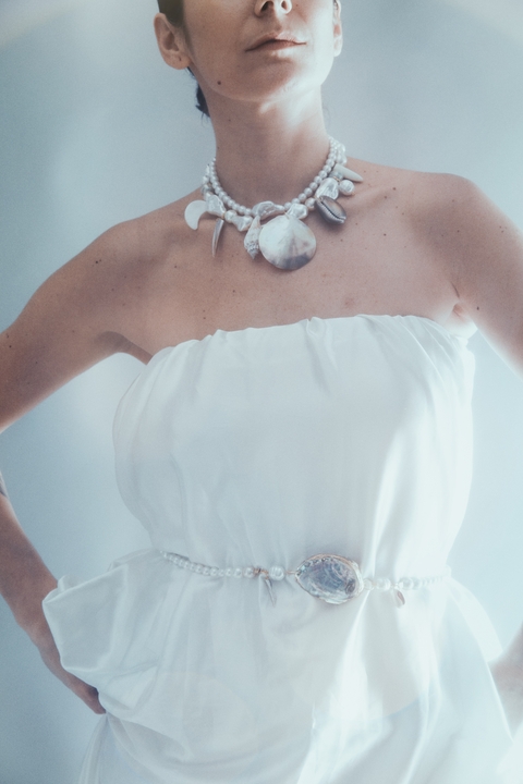 Colar de corpo ostra do mar