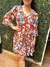 Vestido flores Naranja