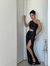 Vestido JUSTINA negro lurex