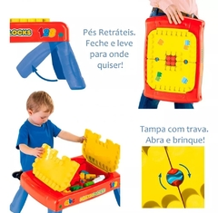 Imagem do Mesinha Didática Azul Molto Blocks Infantil