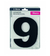 NUMERO PARA CASA ADESIVO Nº 9 PRETO - ATLAS